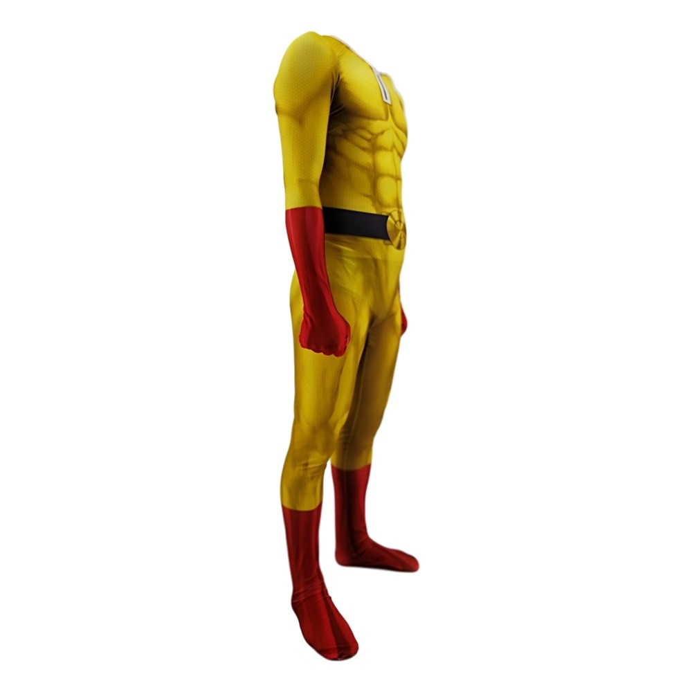 Saitama One Punch Man Costume with Cape - Adult Cosplay Suit