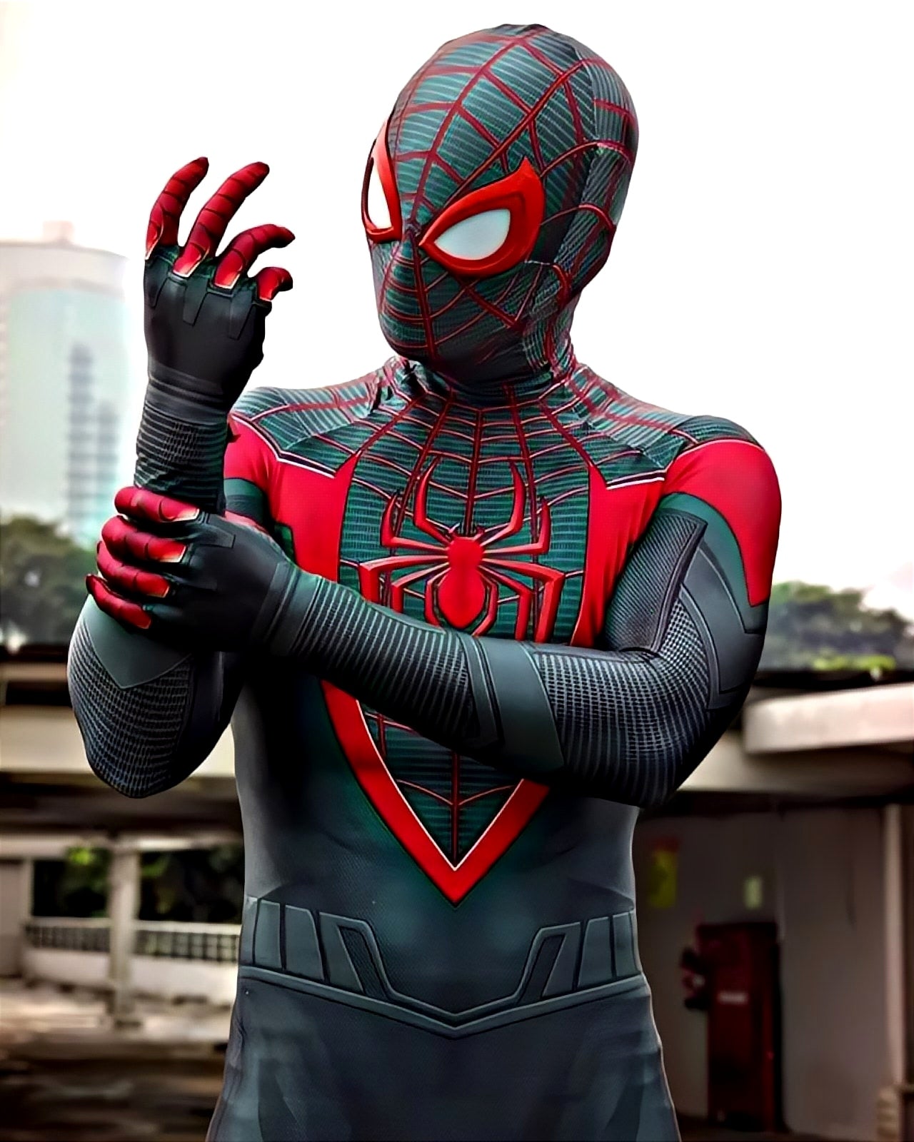 Miles Morales Ultimate Spider-Man Costume - Adult Premium Cosplay Suit