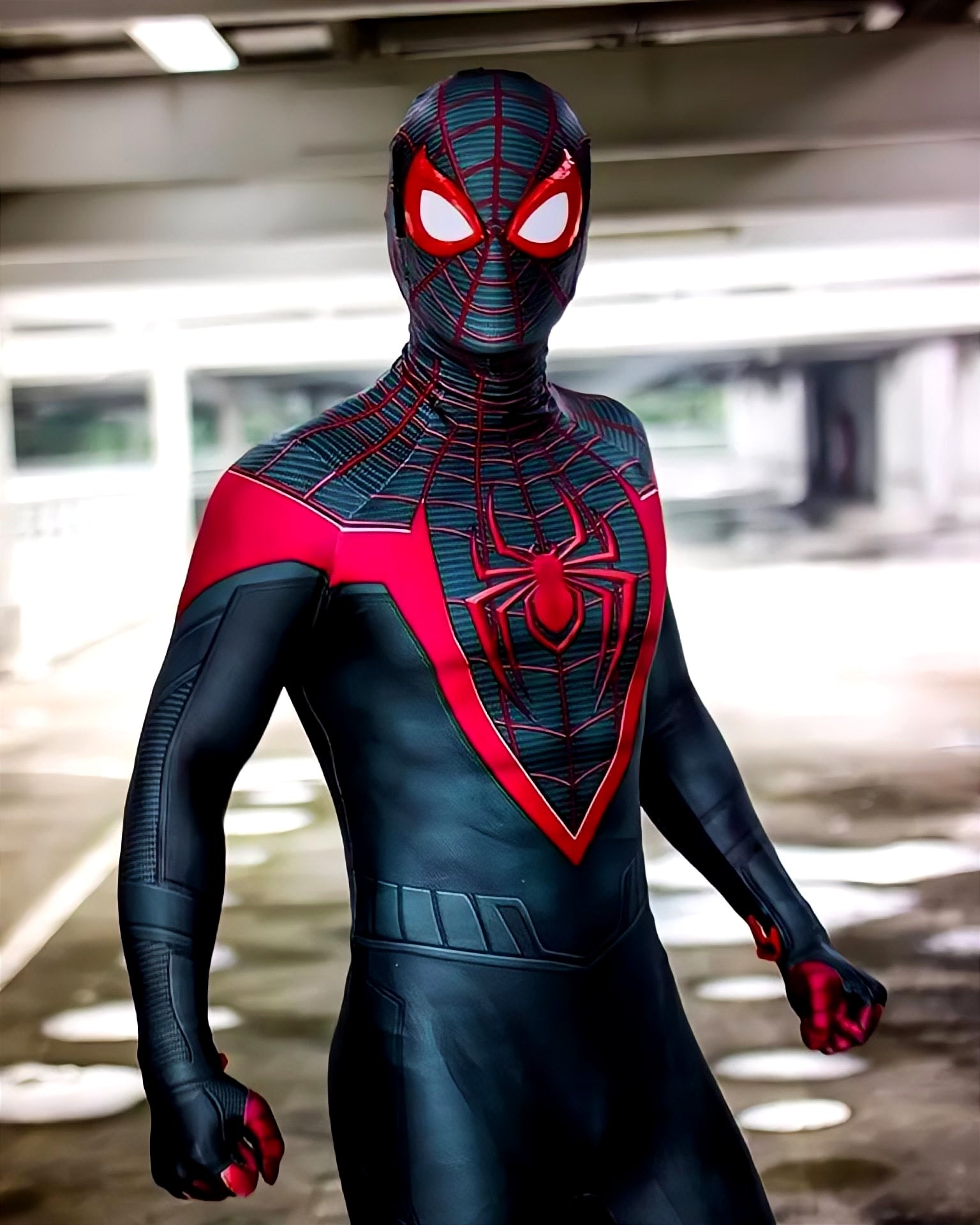 Miles Morales Ultimate Spider-Man Costume - Adult Premium Cosplay Suit