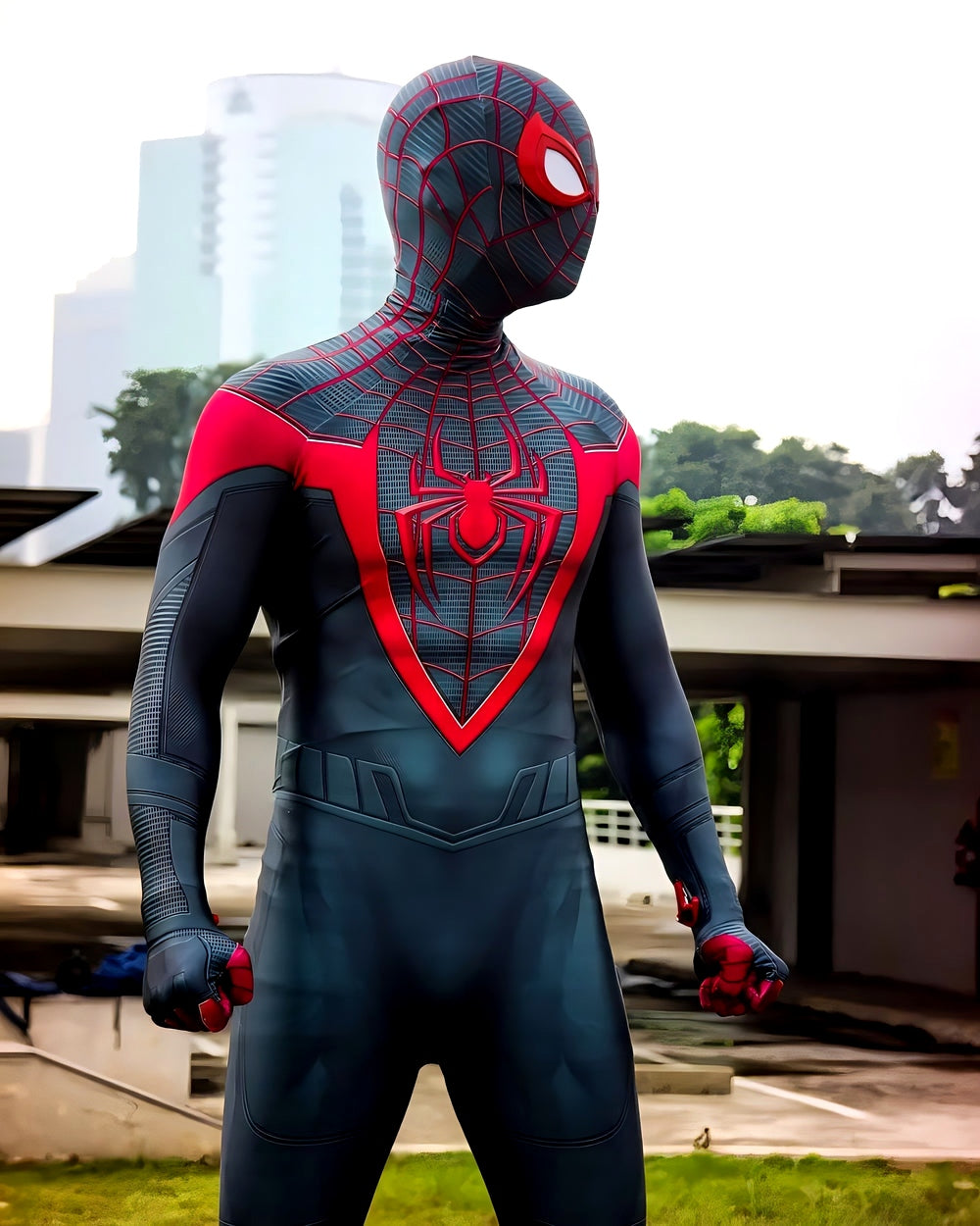Miles Morales Ultimate Spider-Man Costume - Adult Premium Cosplay Suit