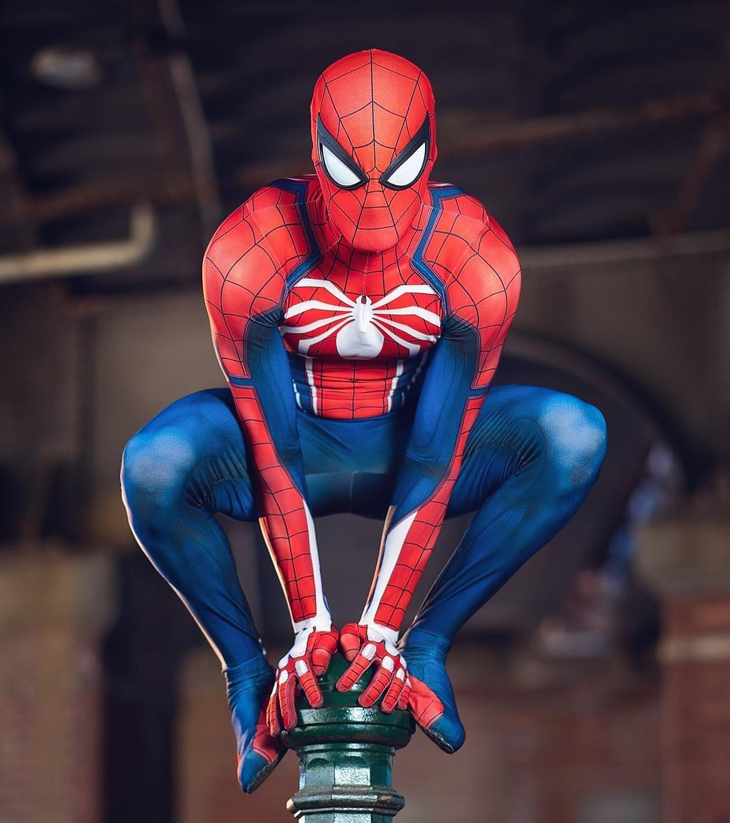 Spider-Man Advanced Suit Costume - PS4/PS5 Game Adult Cosplay Suit