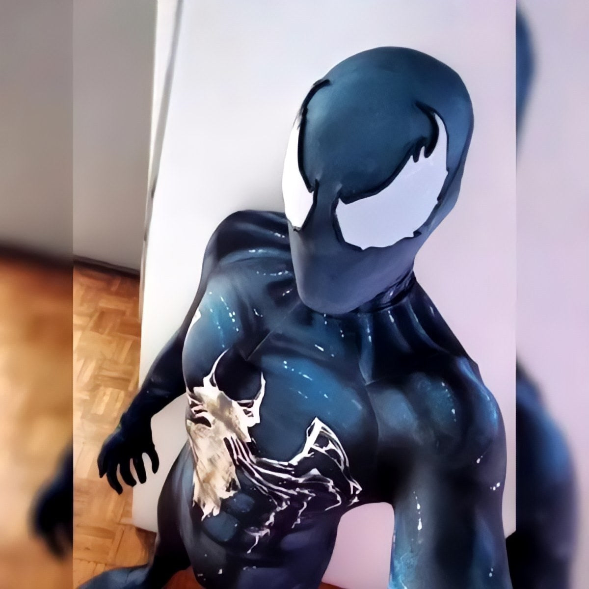 Venom Symbiote Costume - Adult Cosplay Suit with Premium Lenses