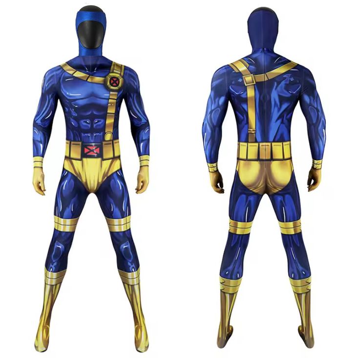 Cyclops Costume with Hood - X-Men Adult & Kids Cosplay Suit