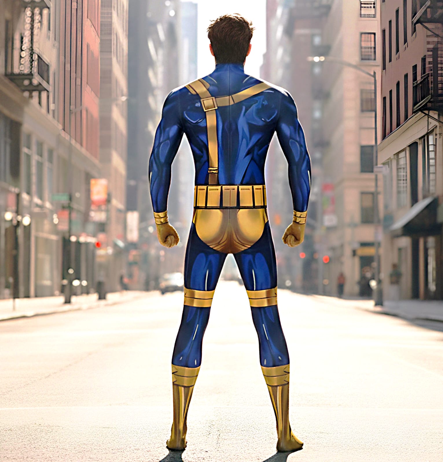 Cyclops Costume with Hood - X-Men Adult & Kids Cosplay Suit