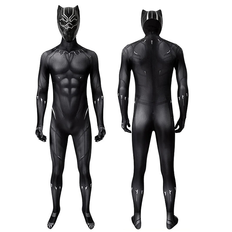 Black Panther Costume with Mask - Adult & Kids Premium Cosplay Suit
