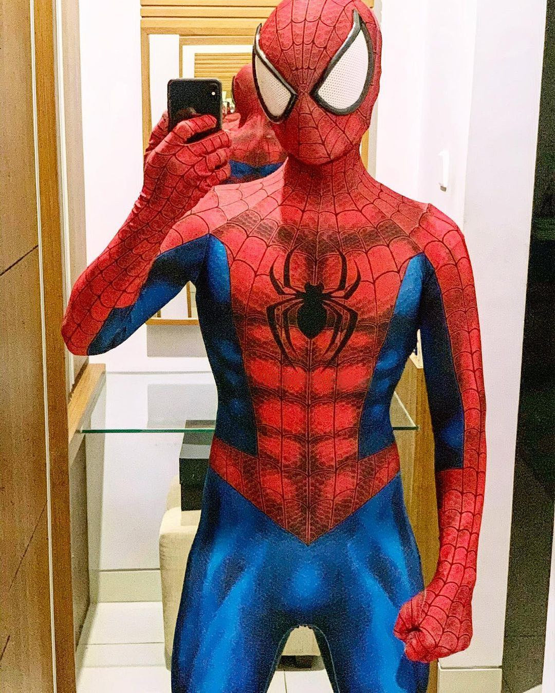 Spider-Man (Peter Parker Big Eyes Comic) Costume - Adult Premium Cosplay Suit