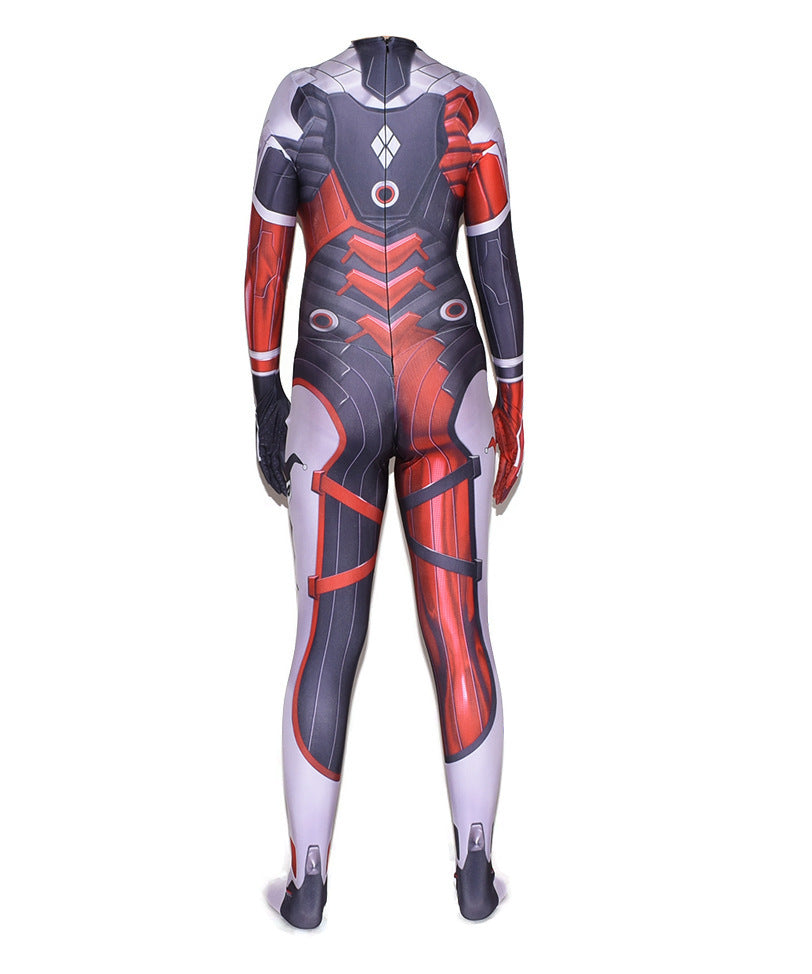 Fantasia Feminina Arlequina Desenho Adulto Cosplay Traje Luxo