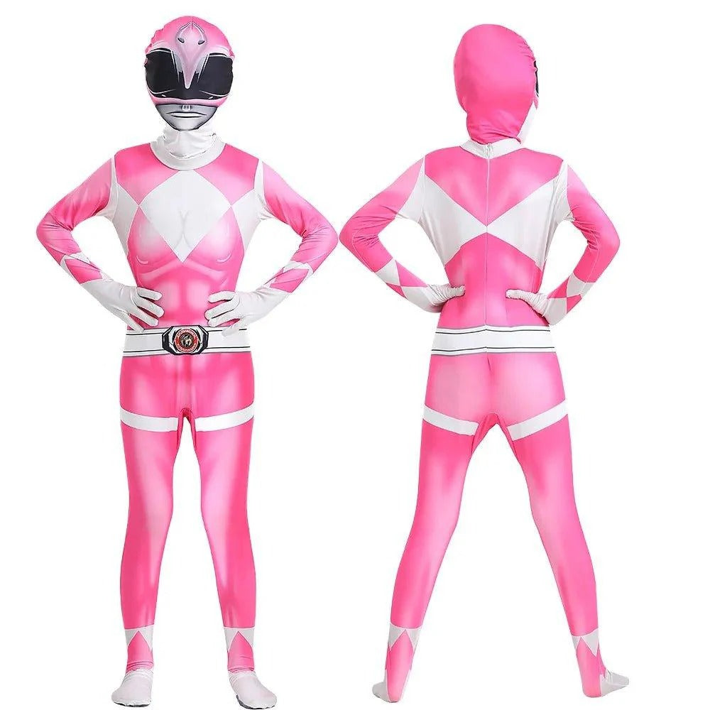Kids Power Rangers Classic Costume - Children's Cosplay Suit (5 Colors)