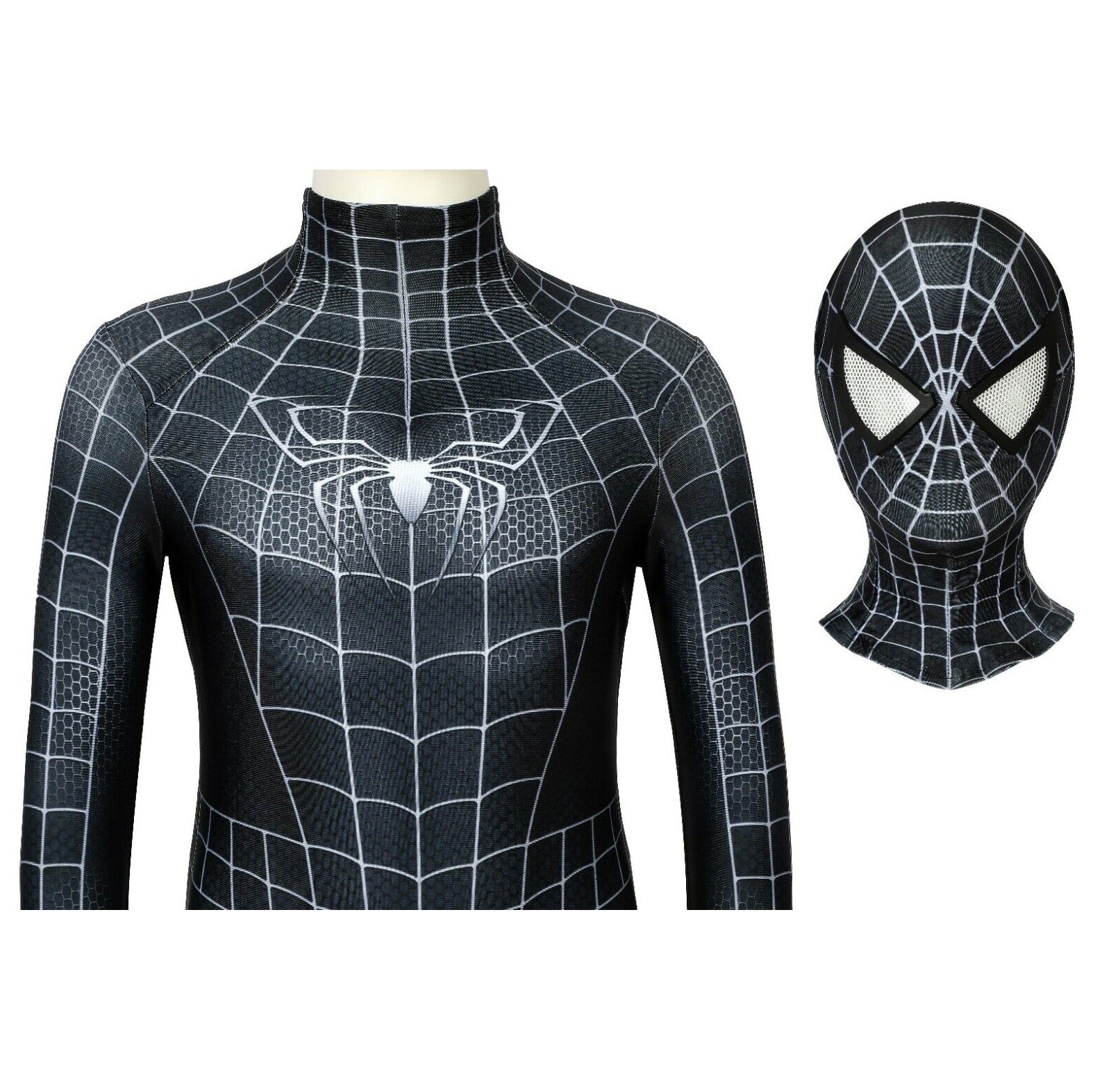 Spider-Man Venom Black Suit Costume - Kids Cosplay Suit