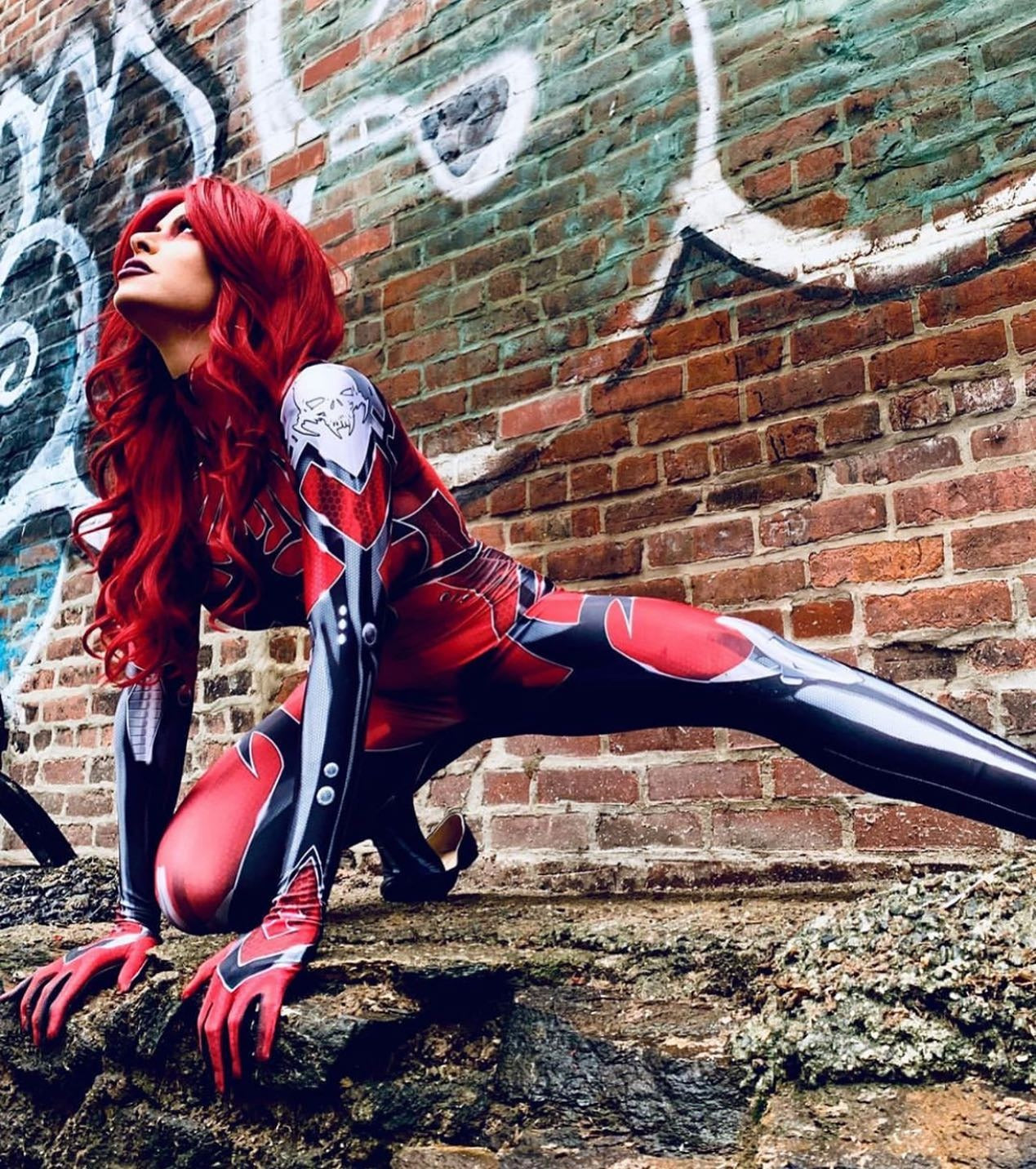 Black Widow Red Suit Costume - Women's Cosplay Suit